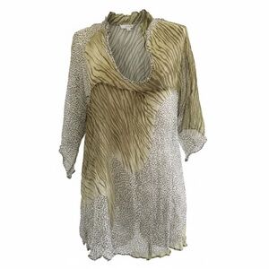 Piko 1988 Olive and Cream Tunic